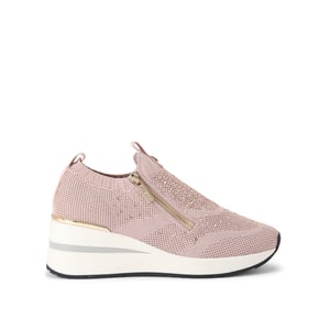 Carvela High Rise Zip Knit Sneakers