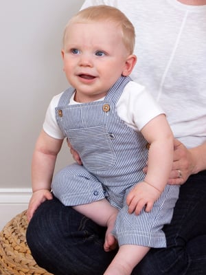 Kite Clothing Ticking Dungarees