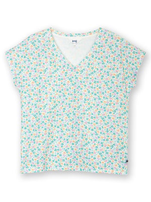 Kite Clothing Coombe Jersey T-Shirt Meadow Ditsy Soft