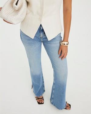 River Island Womens Flared Jeans Blue