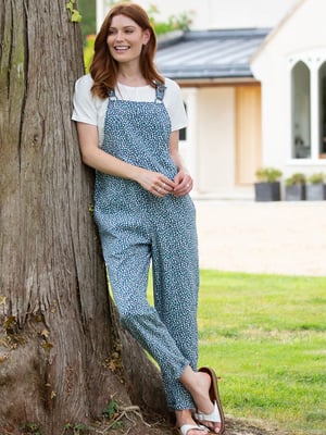 Kite Clothing Rempstone Twill Dungarees Dinky Ditsy