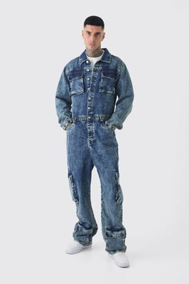 Tall Oversized Denim Boilersuit