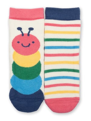 Kite Clothing Caterpillar Grippy Socks Pink