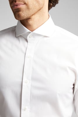 Regular Fit Poplin Double Cuff Cutaway Collar Shirt