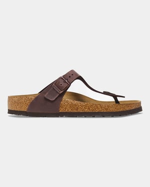 Gizeh Sandals in Dark Brown