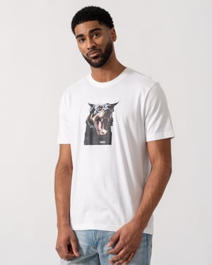 Dobermann T-Shirt in White