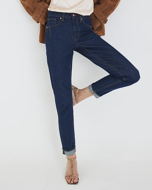 River Island Womens Mom Jeans Blue High Rise