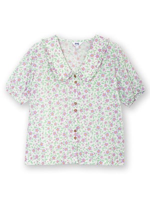 Kite Clothing Crendell Dolly Collar Muslin Blouse Garden Bloom