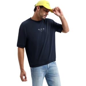 No Excess T-shirt crewneck solid heavy interl night