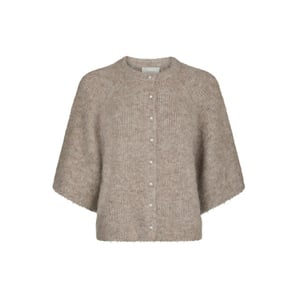 Neo Noir amaya fluffy knit cardigan 167529 976 melange