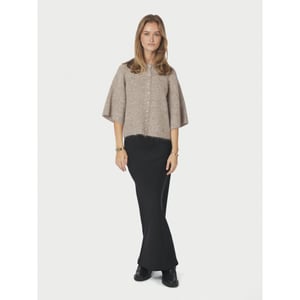 Neo Noir amaya fluffy knit cardigan 167529 976 melange