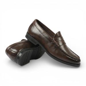 Herr Bruna PU-läder Formella Penny Loafers Casual Skor