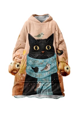 "Cat in a Scarf" Knuffelhoodie