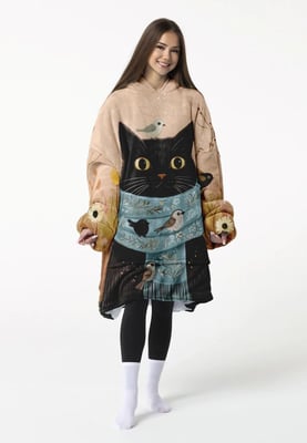 "Cat in a Scarf" Knuffelhoodie