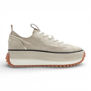 Tamaris dames platform sneakers beige veterschoenen