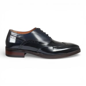 Justin Reess herenbrogues van zwart lakleer - Harry