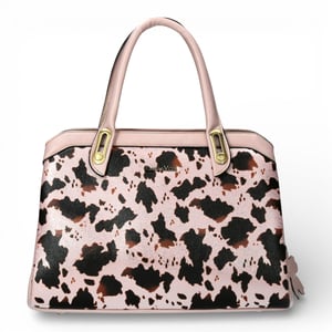 Laura Vita Aramis-08 Dames Schoudertas met Roze Bloemenprint en Verstelbare Bandjes