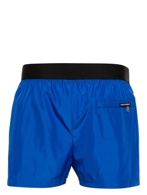 Script Logo Swim Shorts in Blue