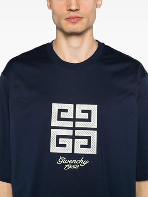 4G 1952 Embroidered Logo T-Shirt in Navy