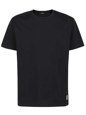 Back Logo Printed T-Shirt in Black