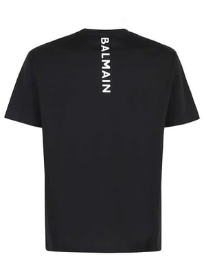 Back Logo Printed T-Shirt in Black
