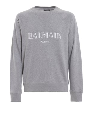Text Logo Sweatshirt in Grey