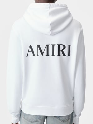 MA Core Logo Printed Hoodie in White