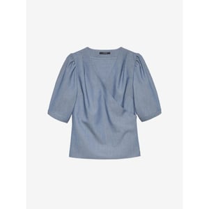 Nikkie Parisa blouse blue denim