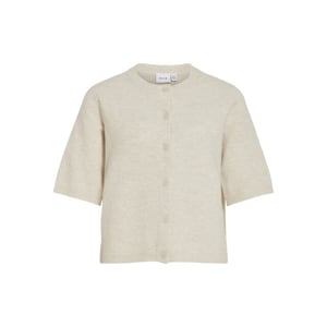 Vila viliga 2/4 o-neck knit cardigan n 14113226 birch