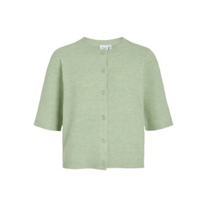 Vila viliga 2/4 o-neck knit cardigan n 14113226 smoke green