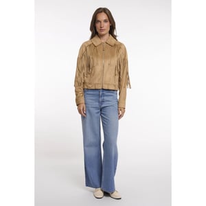 Rino & Pelle Ravenna.7002621 rino&pelle jacket with fringes burlywood