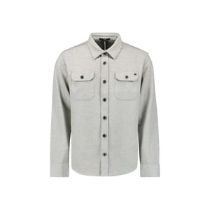 No Excess Overshirt jersey twill grey melange