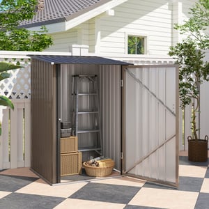 4goodz Tuinhuis van metaal metalen tuinhuisje voor balkon en terras -
