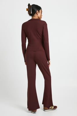 Maternity Rib Wrap Top & Trouser Co-Ord