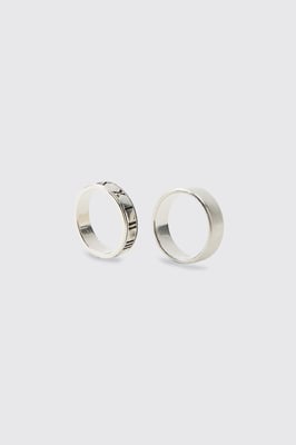 2 Pack Roman Lettering Rings