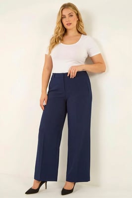 Curve Wide Leg Tailored Trouser