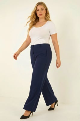Curve Wide Leg Tailored Trouser
