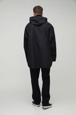 Tall Cord Collar Oversized Hooded Parka Jacket