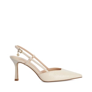 Dune Ladies Composure - Pointed Mid Heel Slingback Sandals