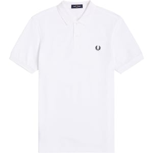 Fred Perry Mens M6000 Plain Polo Shirt White
