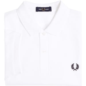 Fred Perry Mens M6000 Plain Polo Shirt White
