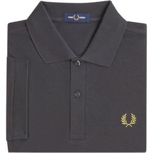 Fred Perry Mens M6000 Plain Polo Shirt Anchor Grey
