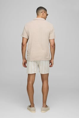 Regular Pocket Detail Toweling Revere Polo