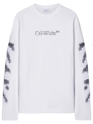 Diags Bit Book Sweatshirt in White