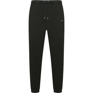 Fred Perry Mens Loopback Cuffed Joggers Green