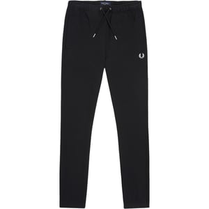 Fred Perry Mens Loopback Cuffed Joggers Black