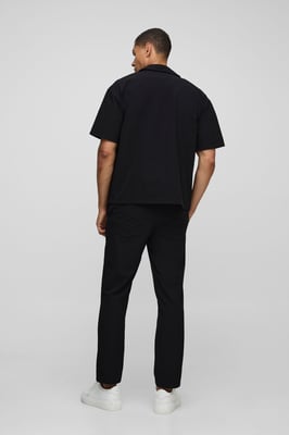 Regular Fit Technical Stretch Shirt & Tapered Trouser Set