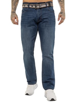 Enzo | Mens Straight Leg Denim Jeans
