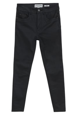 Leather Look Skinny Jeans