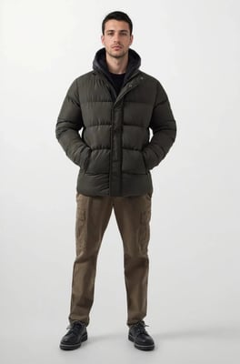 Fleece Lined Puffer Jacket
